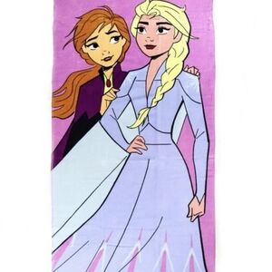 Disney Frozen Purple and Pink Beach Towel